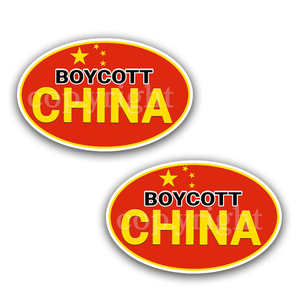 Boycott China Stickers